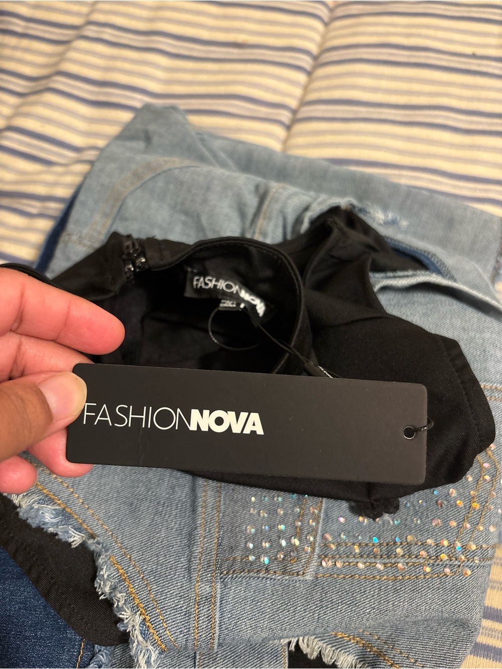 Fashion Nova Damsel in Denim Mini Dress - Picture 9 of 11